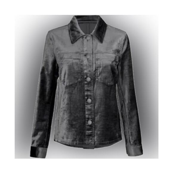 Cabi 3730 Tuesday Topper crushed velvet jacket women’s size S - Picture 2 of 11